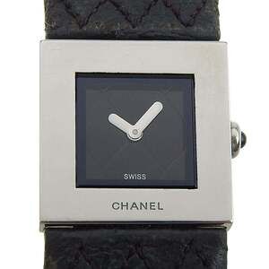CHANEL Matelasse Watch H0009 Stainless Steel x Leather Quartz Analog Display ...